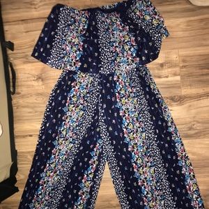 Floral jumpsuit size large